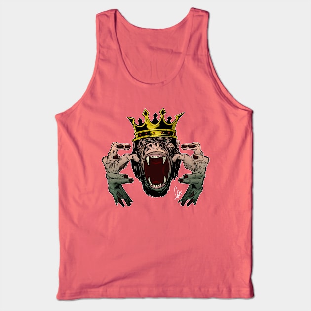 Gorila zombie Tank Top by Juan Pico